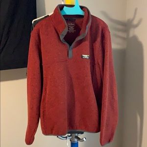 LL Bean sweater Fleece pullover